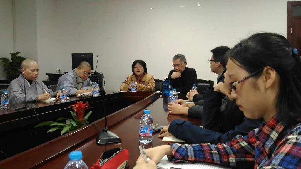 華梵大學師生與上海復旦大學哲學院師生座談，互相分享兩岸的佛學研究、中國哲學國際化的發展概況。